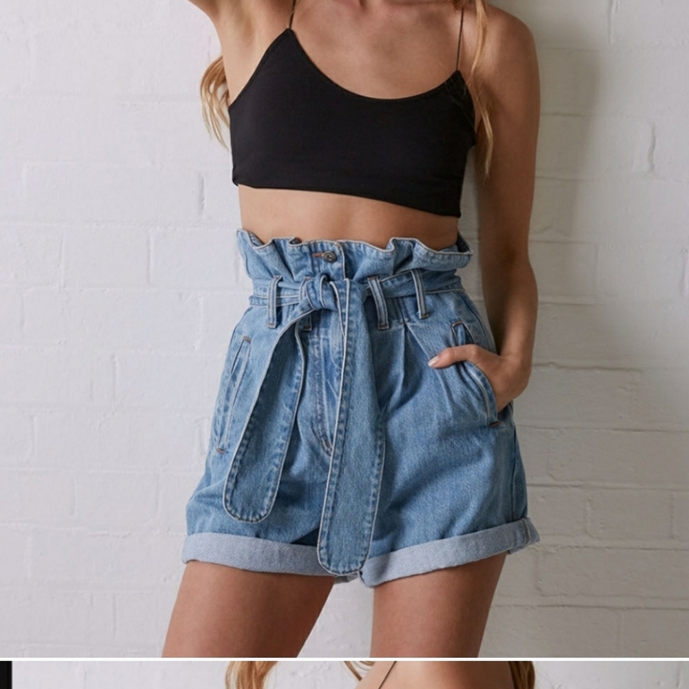 Women's Denim High-Waisted Shorts